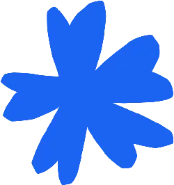 Blue Flower - shape - blue - PNG Images