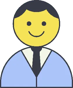 Man in Suit with Smile Face - person - Free PNG