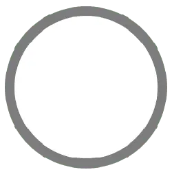 Gray Ring - outline - No Background PNG