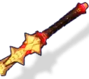 Flaming Spear - metal - Transparent Layer PNG