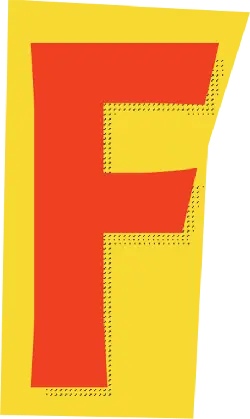 Letter F - abstract art - Free PNG