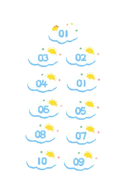 Clouds and Numbers - numbers - Free Download PNG