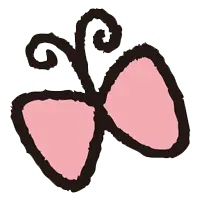 Pink Butterfly - insect - cartoon - No Background PNG