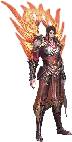 Phoenix Knight - hero - armor - Transparent Background PNG
