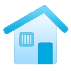 Blue House Icon - application - PNG