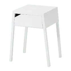 White Nightstand - Designer's Pick PNG