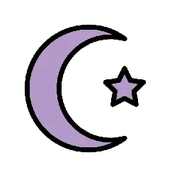 Crescent and Star - star - High Resolution PNG