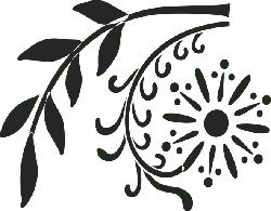 Abstract Flower Pattern - simple - artistic - PNG