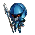 Blue Robot Warrior - warrior - Transparent Layer PNG