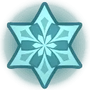 Snowflake - geometric shape - blue - High Resolution PNG