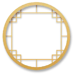 Circular Window Flower - gold - Lossless PNG