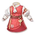 Red and White Uniform - red - Transparent Background PNG
