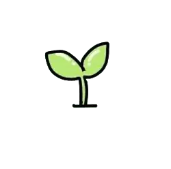 Sprouting Plant - green - High Resolution PNG