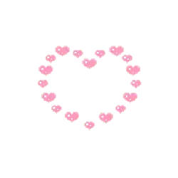 Heart Pattern - pixel - High Resolution PNG