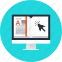 Computer Screen with Document - interface - No Watermark PNG