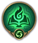 Green Flame Crest - logo - No Background PNG