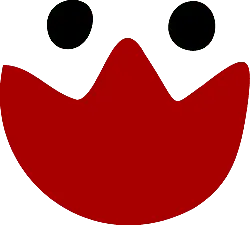 Red Petal - shape - Transparent Background PNG