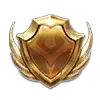 Golden Shield - honor - No Background PNG