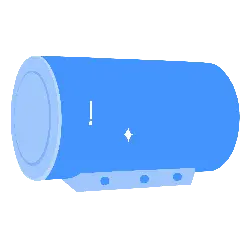 Blue Cylinder - shining - Transparent Layer PNG