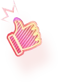 Thumbs Up - neon light - High Resolution PNG