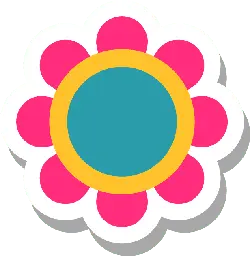 Colored Flower - High Download Count PNG