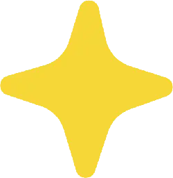 Four-pointed star - yellow - graphic design - Lossless PNG