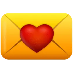 Heart Envelope - message - Transparent Background PNG