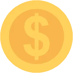 Dollar Sign - icon - Transparent Background PNG