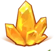 Yellow Crystal - rare - Transparent Layer PNG