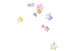 Colorful Stars - fantasy - Free Download PNG