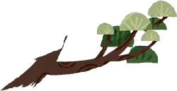 Branch with Leaves - green - Lossless PNG
