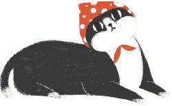Cat with Red Hat - hat - PNG