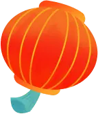 Lantern - red - Curated PNG