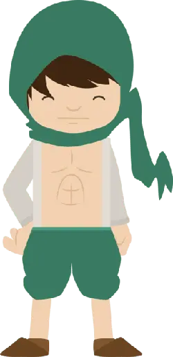 Pirate Boy - cartoon - No Background PNG