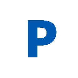Blue Letter P - logo - High Resolution PNG