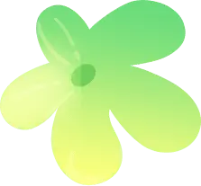 Green Flower - Transparent Background PNG