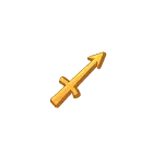Gold Arrow - decoration - Free PNG