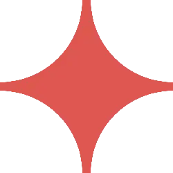 Four-Petal Flower Pattern - red - Transparent Layer PNG