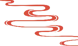 Red Wave Line Pattern - modern style - PNG