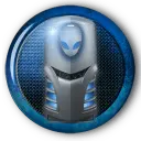 Blue Robot - mechanical - science fiction - High Resolution PNG