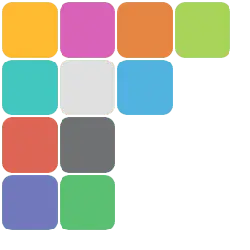 Colorful Blocks - abstract - No Background PNG