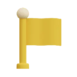 Yellow Flag - decoration - Lossless PNG