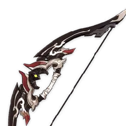Black Wing Bow - weapon - Transparent Layer PNG