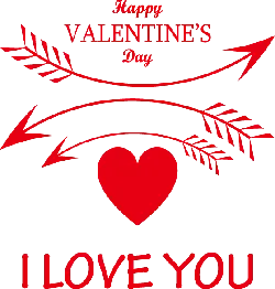 Valentine's Day Card - Transparent Background PNG