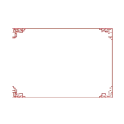 Red Border Pattern - minimalistic - Lossless PNG