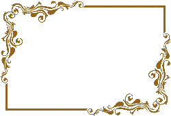Gold Patterned Frame - art - Transparent Background PNG