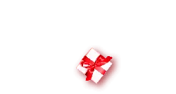Gift Box - red ribbon - black background - No Watermark PNG