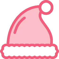 Pink Santa Hat - holiday - Lossless PNG