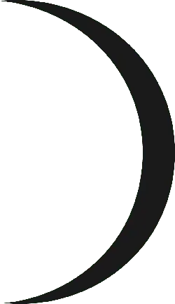 Crescent Moon - night sky - symbol - Free PNG