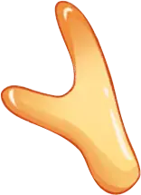 Yellow Abstract Shape - No Watermark PNG